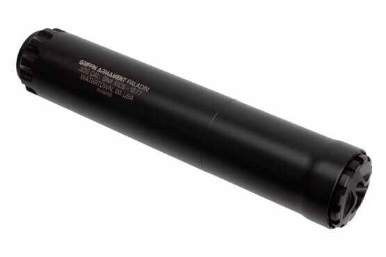 Griffin Armament Paladin 300 Win Mag Silencer features a stacked baffle design with removable end caps